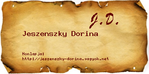 Jeszenszky Dorina névjegykártya